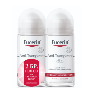 Eucerin Рол-он дезодорант против силно изпотяване 2х50мл