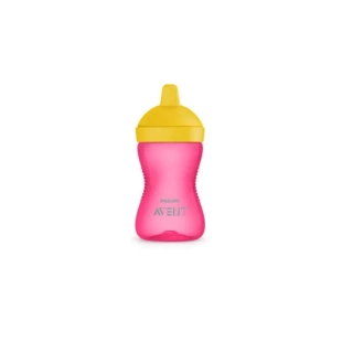 Чаша с твърд накрайник My Grippy 300мл розова 18м+ Avent