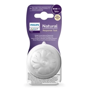 Биберон Natural Response - поток 3 (1м+) 2бр.Avent