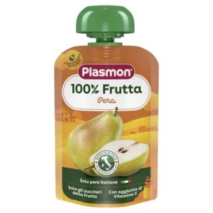 Плодова закуска круша за деца 6М+ 100 гр Plasmon
