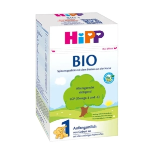 HiPP 1 BIO адаптирано мляко за кърмачета 600гр /2022/
