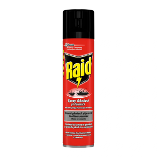 Raid Аерозол против пълзящи насекоми - червен 400 мл.