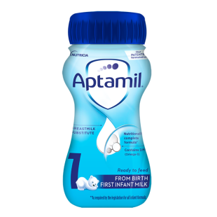 Aptamil 1 Liquid мляко за деца от 0 до 6 месеца 200мл.