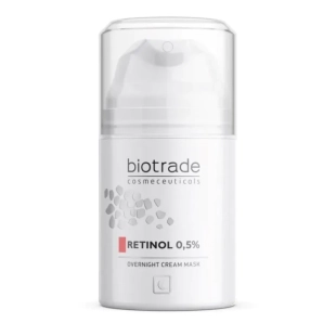 Overnight cream mask нощна крем-маска с 0,5% ретинол против бръчки 50мл Biotrade