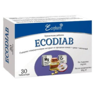 Екодиаб таблетки при преддиабетно състояние х30 Ecopharm