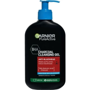 Garnier Pure Active Charcoal Почистващ гел с активен въглен за мазна кожа против черни точки 250 мл