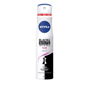 Nivea Deo Спрей дамски Invisible on Black & White Clear XL size, 250 ml