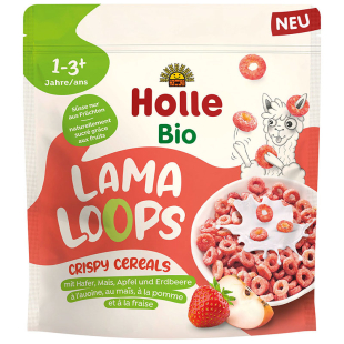 Holle Био зърнена закуска с ябълка и ягода 12+месеца 125г