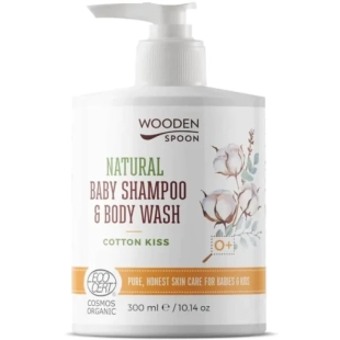 Wooden spoon Био бебешки шампоан за тяло и коса Cotton Kiss 300мл