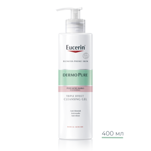 Eucerin dermopure измиващ гел с тройно действие 400 мл