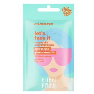 Tutti Frutti Let’s face it Почистваща маска със зелена глина и магнезий 7г