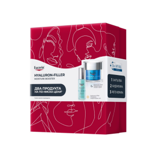 Eucerin Hyaluron-Filler Ултралек хидратиращ гел 30мл + Хидратиращ нощен крем 50мл