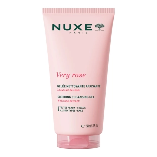 Nuxe Very rose Успокояващ почистващ гел за лице 150мл