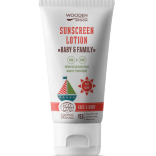 Wooden spoon Baby&Family Био слънцезащитен лосион SPF50 150мл