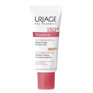 Uriage roseliane  сс тониран крем spf50+ за корекция на тена - светъл нюанс 40мл