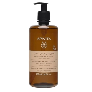 Apivita шампоан против сух пърхот с целина и прополис 500ml