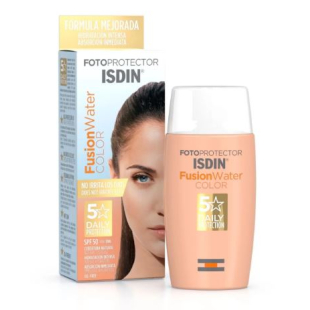 Isdin Fotoprotector Fusion Water Color Слънцезащитен флуид за лице SPF50 среден тон 50мл