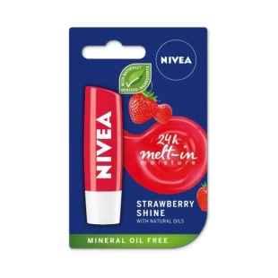 Nivea  балсам за устни  ягода 4,8гр /85083/