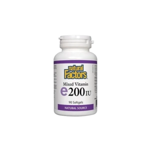 Витамин E капсули мощен антиоксидант 100мг/200IU х90 Natural Factors