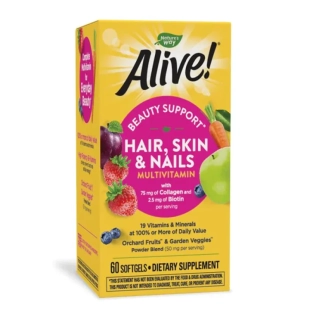Alive Мултивитамини за коса, кожа и нокти софтгел капсули х60 Nature's Way