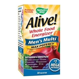 Alive Мултивитамини за мъже таблетки х30 Nature's Way