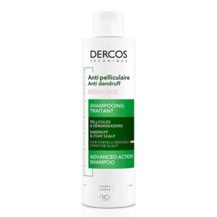 Vichy dercos шампоан против пърхот чувствителен скалп 200мл. 323394