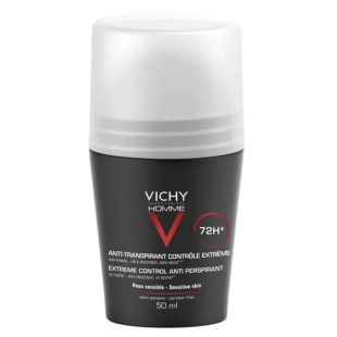 Vichy homme дезодорант рол-он ефект 72ч.50мл. 320362 /черна оп./