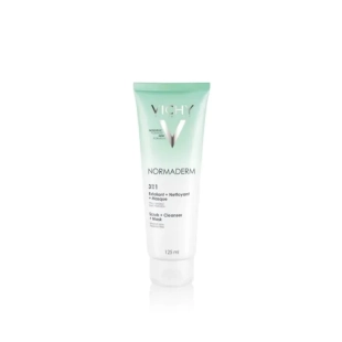 Vichy normaderm 3в1 гел,ексфолиант,маска 125мл. 414067