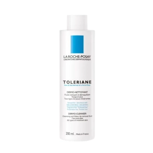 La roche-posay toleriane флуид почистващ за лице и очен контур 200мл. 406599