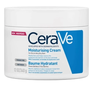 Cerave хидратиращ крем за лице и тяло, суха към много суха кожа, деца и възраст 340г.597227 /буркан/
