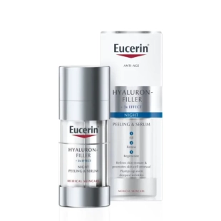 Eucerin hyaluron-filler нощен пилинг & серум, 30мл
