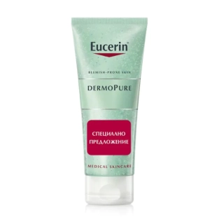 Eucerin dermopure ексфолиращ гел за лице, за кожа склонна към акне 100мл