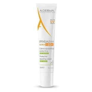 A-derma Epitheliale Ultra Repair Възстановяващ защитаващ крем с UV защита SPF50+ 40мл