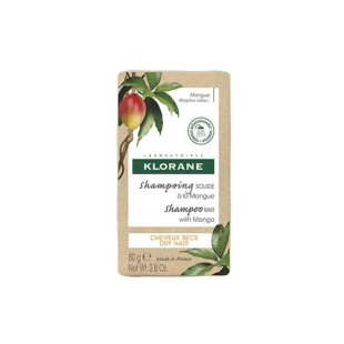 Klorane mango хидратиращ твърд шампоан за суха коса с масло от манго 80г