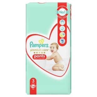 Pampers premium care пелени-гащи  vp размер 3 /6-11кг./ х48