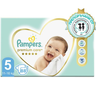Pampers premium care пелени vp размер 5  /11-16кг./ junior х44