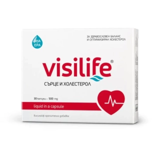 Visilife Омега крил ойл капсули при повишен холестерол  х30