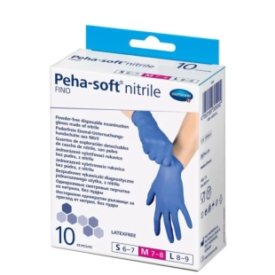 Ръкавици Peha-soft нитрилни сини размер М x10 Hartmann