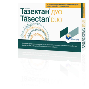 Тазектан Дуо таблетки при диария 500мг х12 Montavit