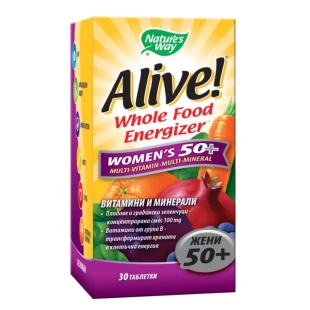 Alive Мултивитамини за жени 50+ таблетки х30 Nature's Way