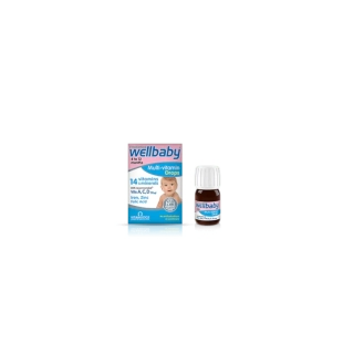 Wellbaby Мултивитаминни капки за бебета 30мл Vitabiotics