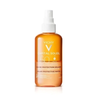 Vichy Soleil SPF 50 вода за лице и тяло за подобряване на тена 200 мл 695152