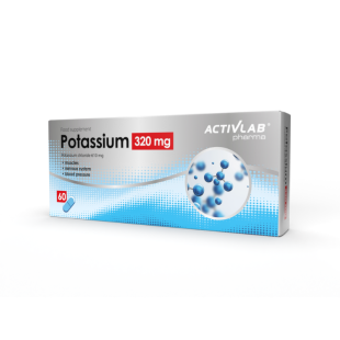 Калий капсули за нервна система, мускули, сърце 320мг х60 Activlab pharma