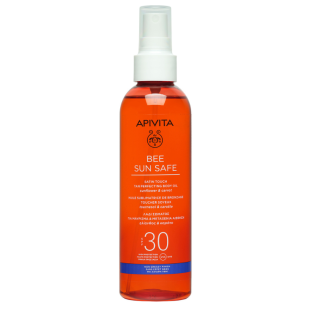 Apivita Bee Sun Олио за шоколадов тен с копринена текстура SPF30 200 мл