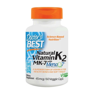 Витамин К2 45 мкг капсули х 60 Doctor's Best