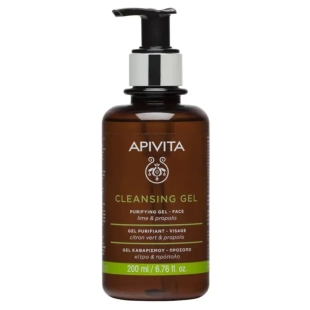 Apivita антисептичен почистващ гел за смесена и мазна кожа 200ml