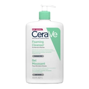 Cerave Почистващa гел-пяна за лице и тяло за нормалнa до смесена кожа промо 1000мл 598774