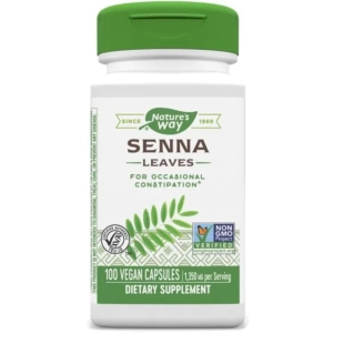 Сена лист капсули при запек 450мг х100 Nature's Way