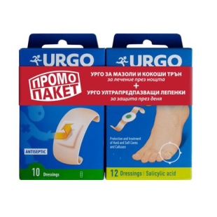 Urgo Coricide пластир за мазоли х12 + Urgo Ultra Protect пластир х10