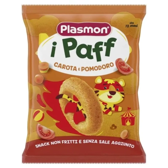 Паф хрупанки домат и морков 12м+ 15гр Plasmon